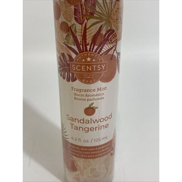 Scentsy Body Frangrance Mist Spray Sandalwood Tangerine 4.2 oz/125 ml Sealed - Picture 2 of 3